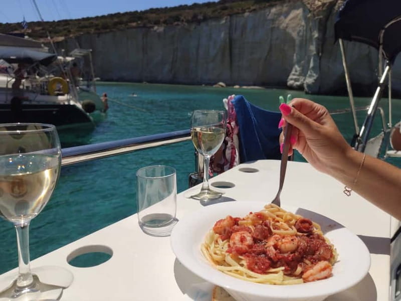 Adamantas: Kleftiko Sailing Cruise with Meal and Swim Stops - Kleftiko, the day’s main event
