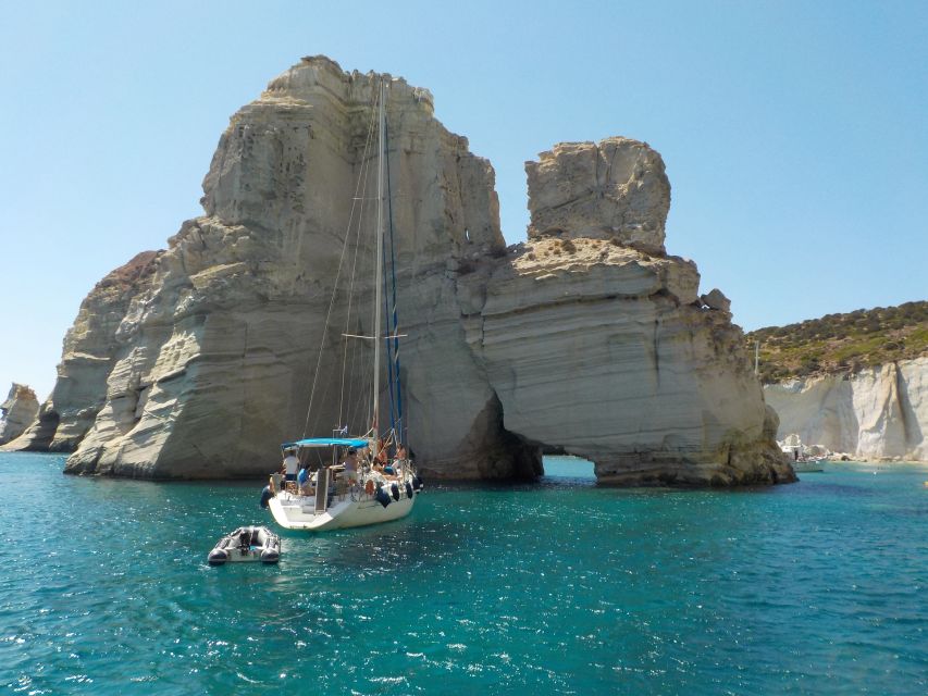 Adamantas: Milos Sightseeing Sailboat Cruise - Kleftiko: the main event on Milos’ west coast