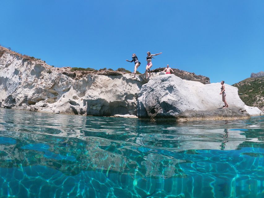 Adamantas: Milos Sightseeing Sailboat Cruise - Saint Dimitrios and the sail home