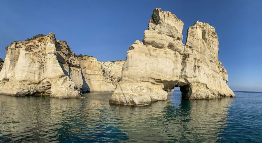 Adamas: Milos & Polyaigos Full-Day Sailboat Tour with Lunch - Sykia Cave and the western coast