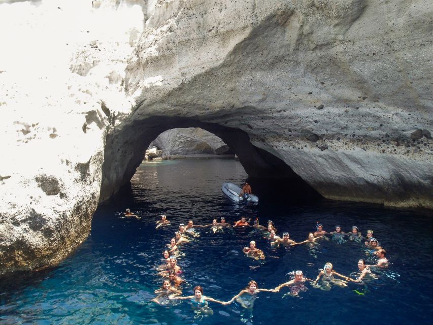 Adamas: Milos & Polyaigos Full-Day Sailboat Tour with Lunch - Cape Vani and the return to Adamas