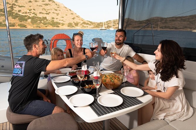 Ag. Nikolaos: Catamaran Trip with Sushi, Drinks, & Water Toys - Who will enjoy Artemis most?
