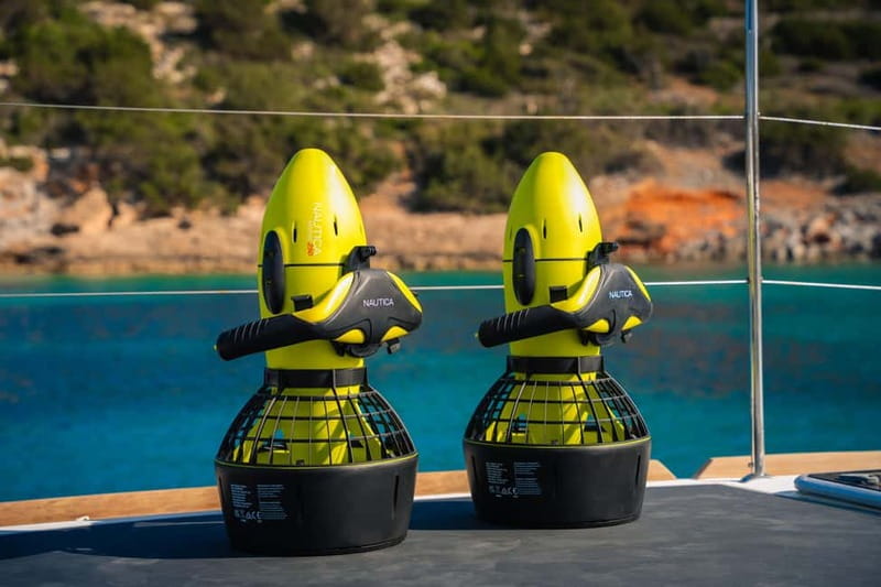 Agios Nikolaos: Sailing Trip Catamaran Lunch and Water Toys - How the boat works for families and groups