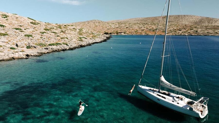 Agios Nikolaos: Spinalonga and Kolokitha Island Sailing Trip - Seeing Spinalonga from the water