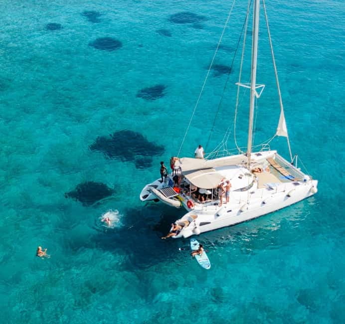 Agios Nikolaos: Spinalonga and Kolokytha Catamaran with Meal - Schistra Bay and lunch onboard