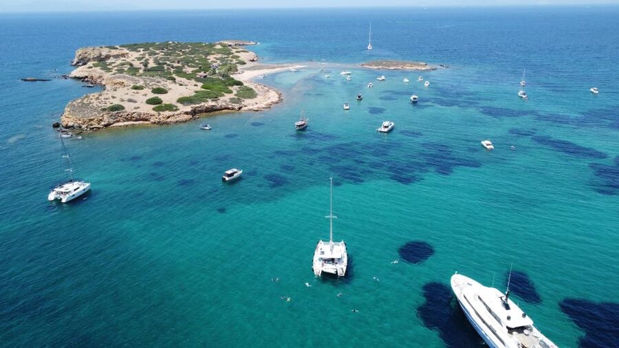 Athens: Catamaran Cruise with Fresh Lunch and Wine - Leaving Alimos Marina for the Athens Riviera