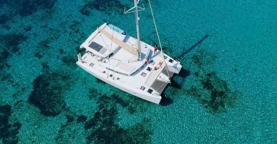 Athens: Catamaran Cruise with Fresh Lunch and Wine - Vouliagmeni Bay: a second chance to swim and snorkel