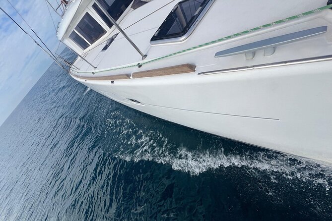 Athens Catamaran Half Day Semi Private Cruise Tour - Leaving Glyfada on the Lagoon 45