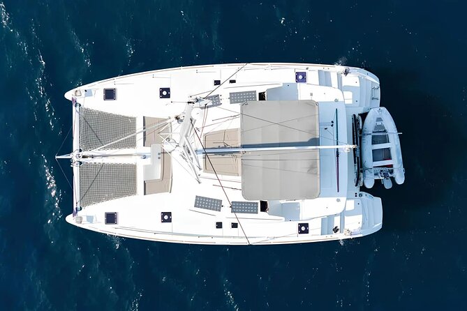 Athens Catamaran Half Day Semi Private Cruise Tour - The first sail to Fleves Island