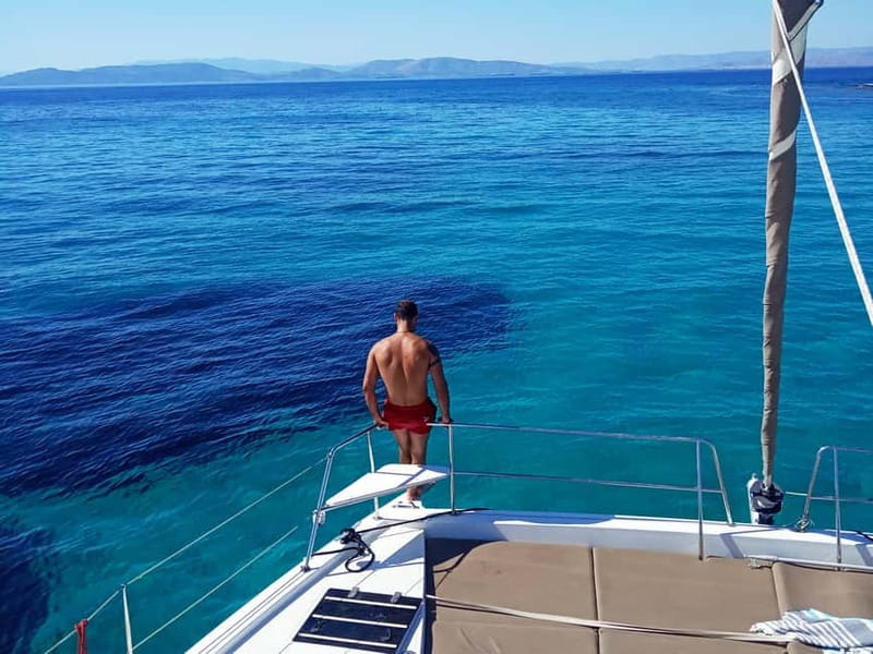 Athens: Half-Day Morning Catamaran Cruise with Meal & Drinks - Swimming near Vouliagmeni Bay