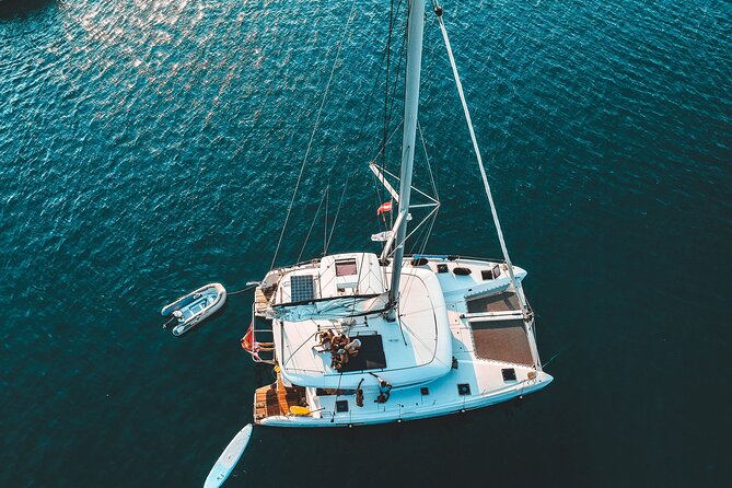 Athens Private Full day Catamaran cruise with meal & drinks - Lunch with seafood pasta onboard