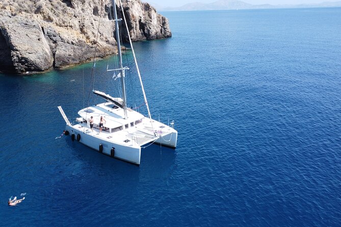Athens Private Half day Catamaran cruise with meal & drinks - Vouliagmeni: the first sheltered swim