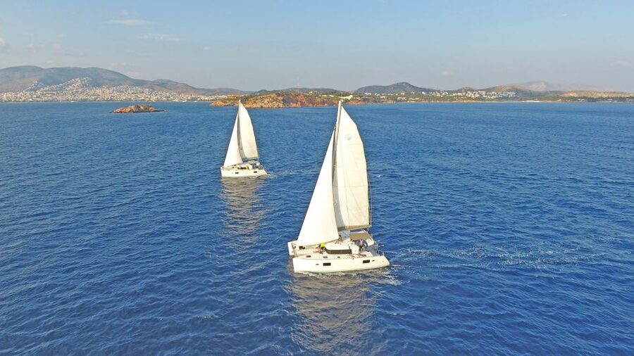Athens: Riviera Catamaran Cruise with Meal and Drinks - Key points at a glance