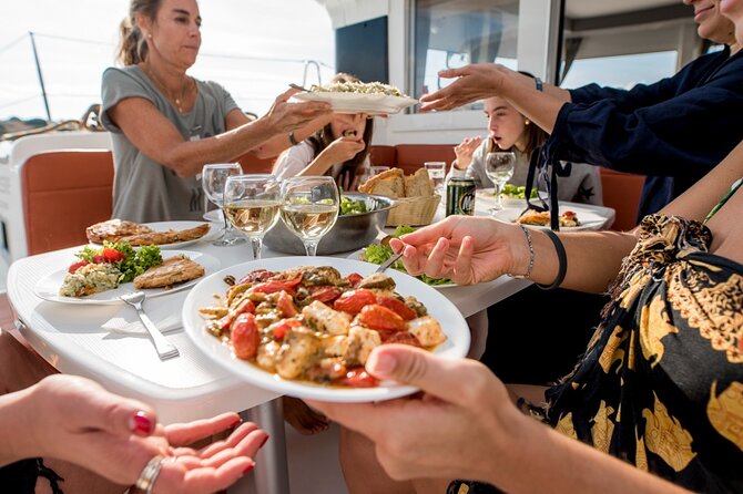 Athens Semi Private Sunset Catamaran Cruise with meal & drinks - Sunset over the Saronic Gulf