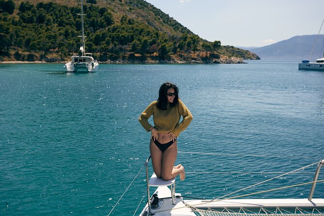 Catamaran Cruise in Nafplio | Private - Xiropigado gives you the first long swim