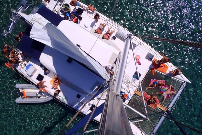 Catamaran Full Day Cruise: Poliegos - Kleftiko - Kalogries: your first swim in a clear natural bay