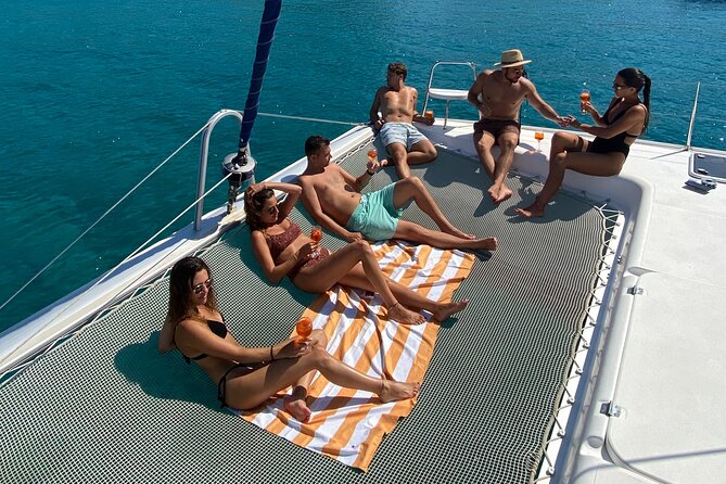Catamaran Full-Day of Milos and Poliegos With Lunch & BBQ - Sykia Cave, seen from the sea