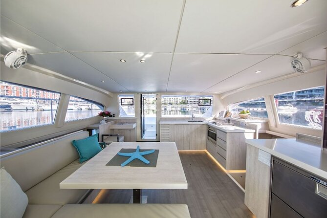 Catamaran Half Day Shared Kleftiko Trip - Food, drinks, and comfort onboard