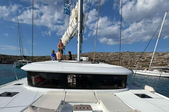Catamaran Sailing to Dia with Lunch in Heraklion, Crete(EST 2024) - Leaving Heraklion from Cafe Marina