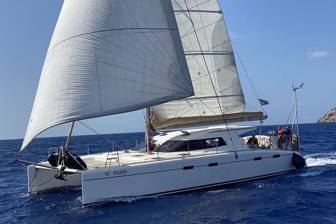 Catamaran Sailing Trip - All Inclusive - Lunch with seafood pasta, salad, and local drinks