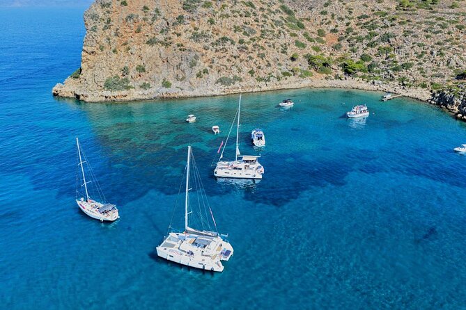 Chania Old Port All-inclusive Catamaran Cruise to Agioi Theodori - The four-hour stop at Agioi Theodoroi