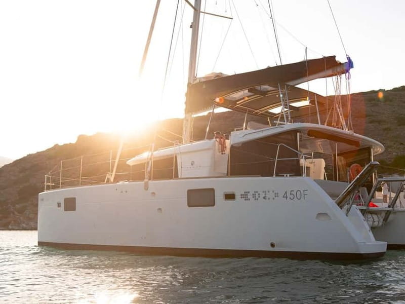 Chania Old Port:Luxury Sunset Catamaran Cruise with Prosecco - Setting sail from Chania’s Old Venetian Harbour