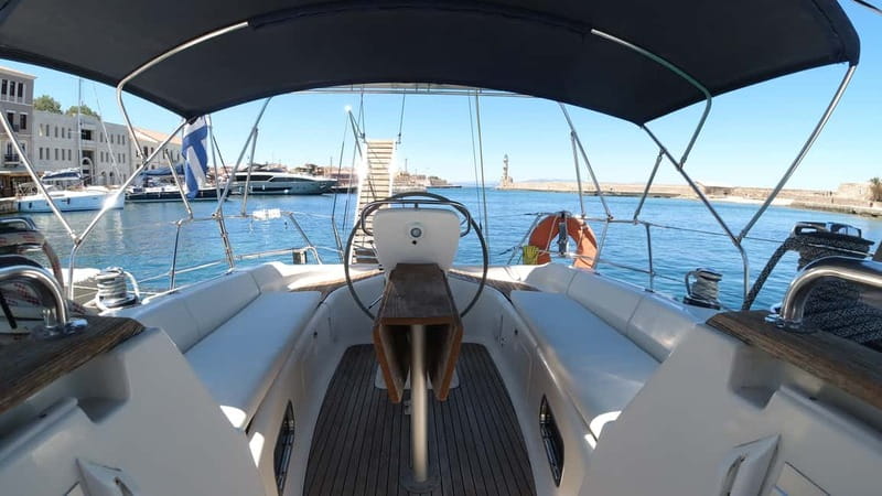 Chania: Private Sailing Cruise with Snorkel, Lunch & Drinks - Sailing the Gulf of Chania for seven hours