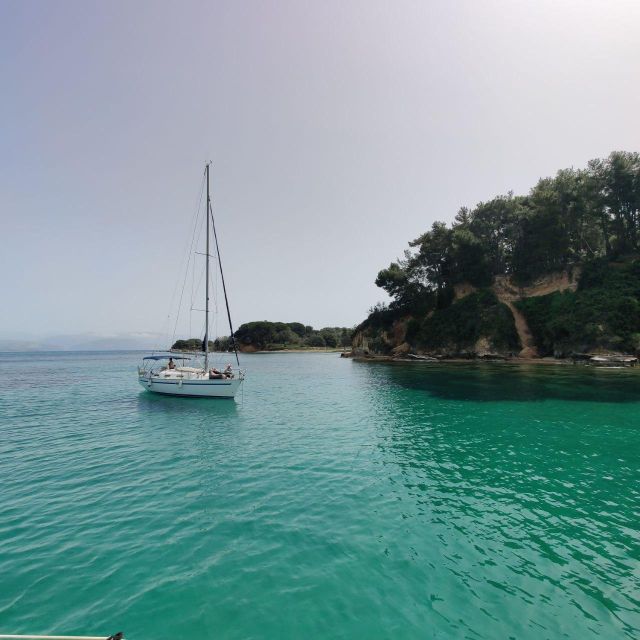 Corfu: Half-day Private Cruise with Sailing Yacht - Garitsa Bay and the super-yacht view