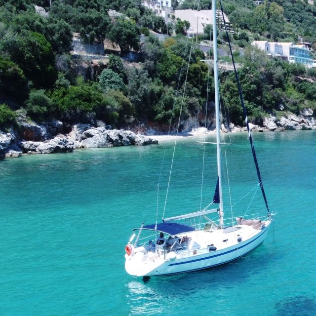 Corfu: Private Sailing Yacht Cruise - Swimming near Vido and Lazareto Island