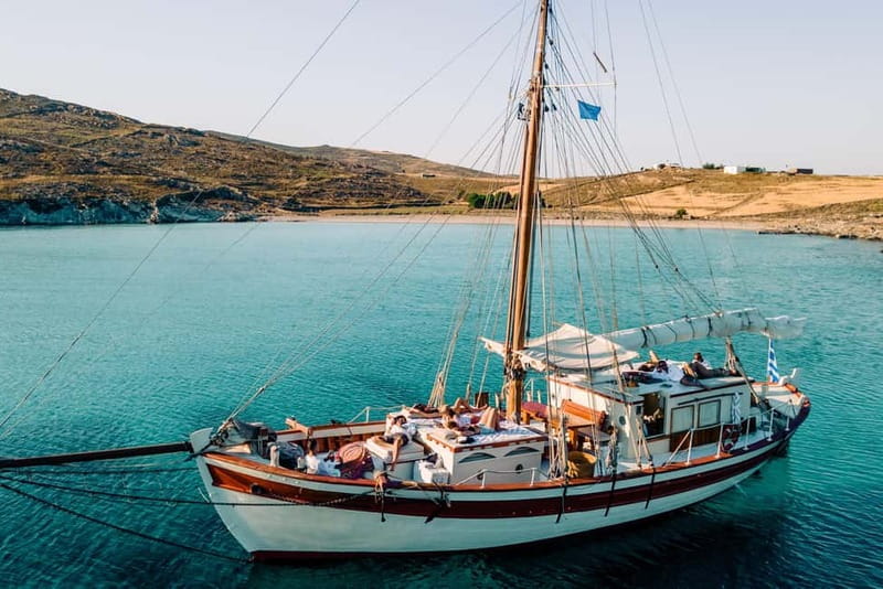 Corfu: Sunset Cruise on a Traditional Wooden Sailing Yacht - Reaching Pontikonisi at sunset