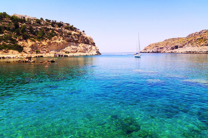 Day Cruise by a Sailing Yacht to the most beautiful bays or Rhodes (Small Group) - Ladiko Beach closes the bay-hopping route