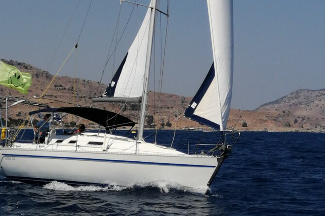 Daytour Sailboat with Lunch/drinks in Lindos area - Lunch, drinks, and a little shelter from the sun