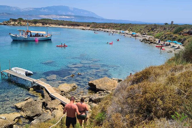 Dreamy Sails Daily Cruises at Argostoli Kefalonia Island - White Rocks Beach and the pool bar
