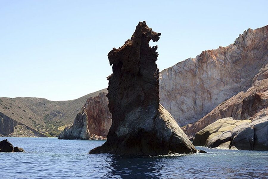 From Adamas: Milos and Poliegos Catamaran Cruise with Lunch - What makes this Milos cruise worth your day