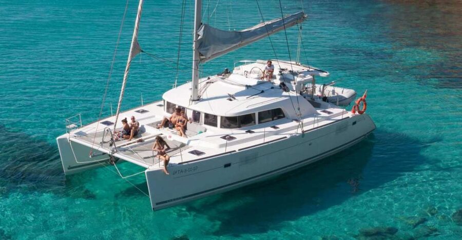 From Adamas: Milos and Poliegos Catamaran Cruise with Lunch - Theiorychia and Milos’ mining past