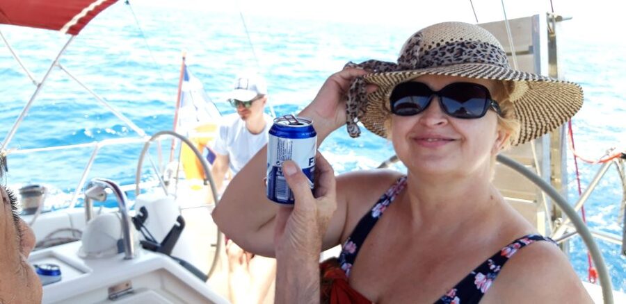 From Chania: Fully Private Sailing Cruise with Meal & Drinks - Starting in Souda Bay with the red sails