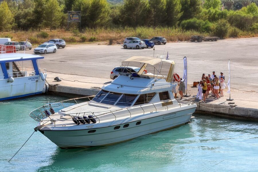 From Corfu: Luxury Yacht Cruise to Paxos and Antipaxos - Lakka Beach and the Paxos coastline