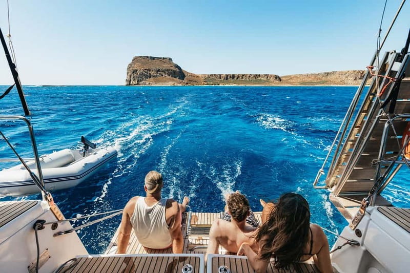From Kissamos: Balos Gramvousa Sailing Cruise with Lunch - Leaving Kissamos on a Small Sailboat