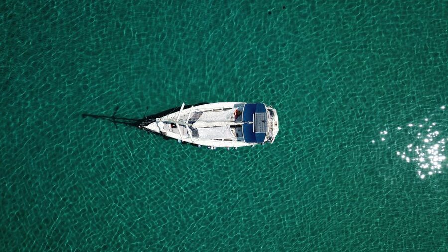 From Nea Fokea: Chalkidiki 6-Hour Cruise by Sailing Boat - Leaving Nea Fokea on a 12-person sailing boat
