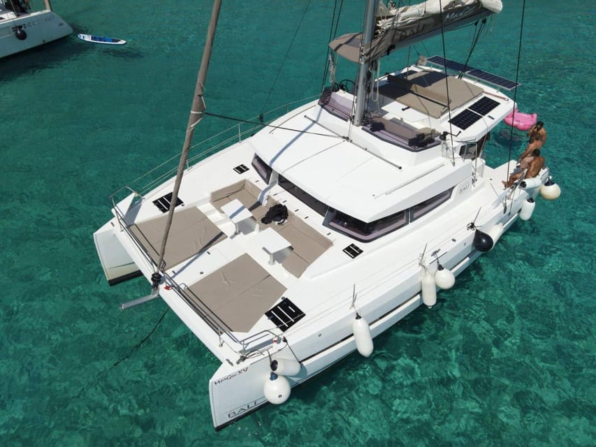 From Panormo: Private Sailing Catamaran Cruise with Lunch - Setting sail from Panormo port