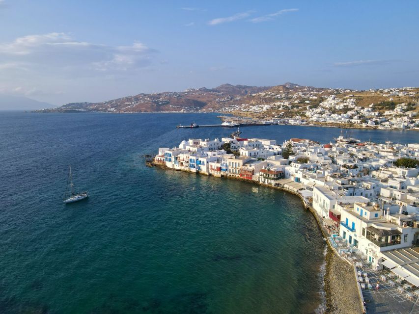 From Paros: Delos & Mykonos Full-Day Trip by Catamaran - Boarding the morning catamaran from Paros