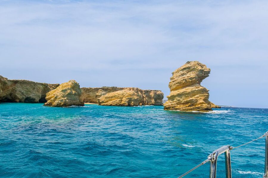 From Paros: Koufonisia & Naxos Sailing Cruise with Lunch - Setting out from Piso Livadi on Paros