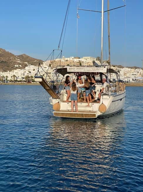 Full Day Naxos Exploration Yacht Tour - Southern Naxos beaches when the wind keeps you close