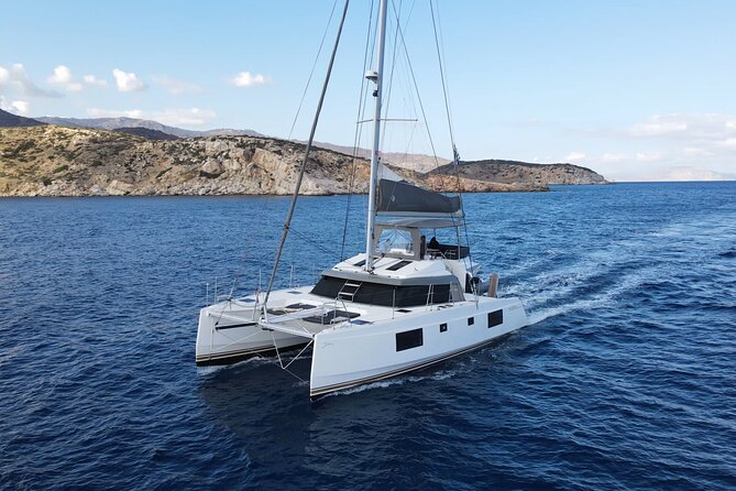 Full-Day Private Tour in Santorini by Luxury Catamaran - Three hours at Mesa Pigadia