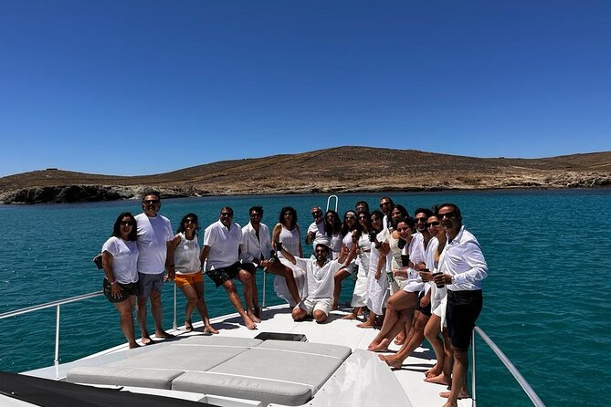 Full Day Private Yacht Cruise in Mykonos on a Ferretti Altura 52s - The crew and the experience on board