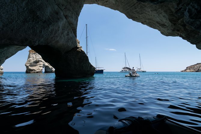 Full day sailing cruise on the West side of Milos island - Agios Ioannis and the southern coast
