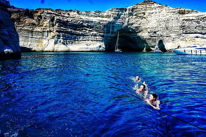 Full day sailing cruise on the West side of Milos island - Agios Dimitrios on the way back
