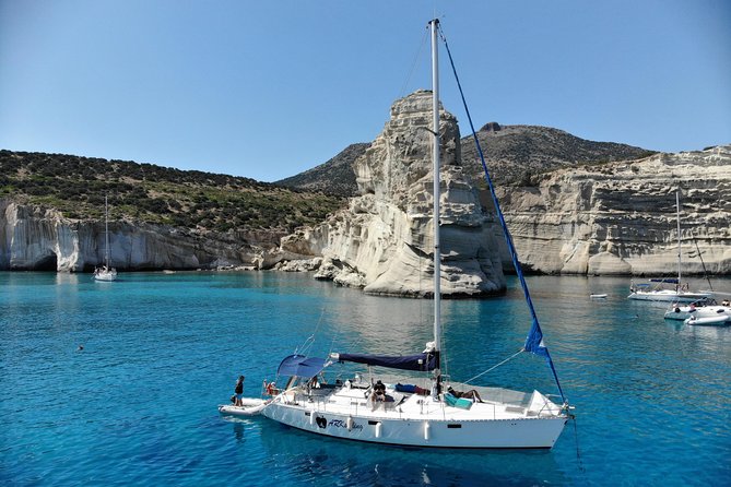 Full day sailing cruise on the West side of Milos island - Starting in Adamas among Milos fishing villages