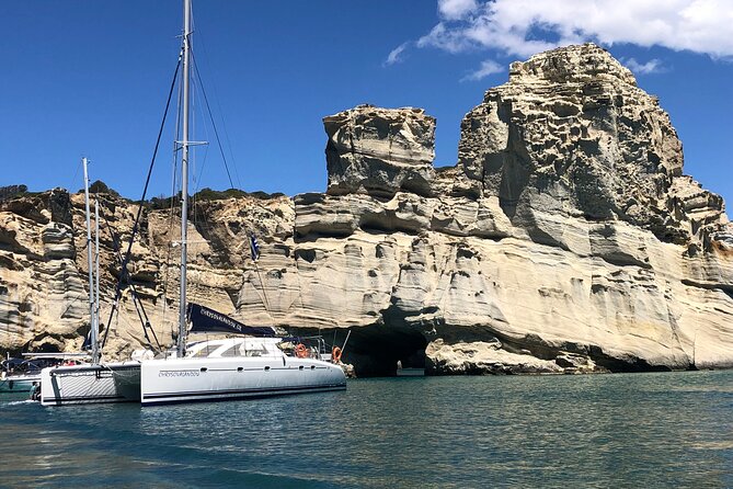 Full Day Tour to Kleftiko, Firlingos and Poliegos Catamaran - Setting Out From Adamantas at 9:00