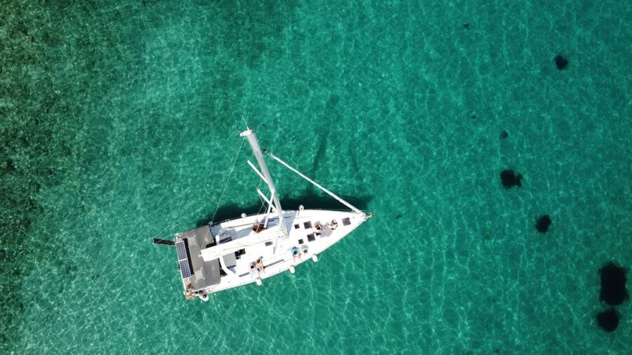 Gouvia: Corfu Island Sailing Trip with Snack and Soft Drinks - Gialiskari: the active center of the outing
